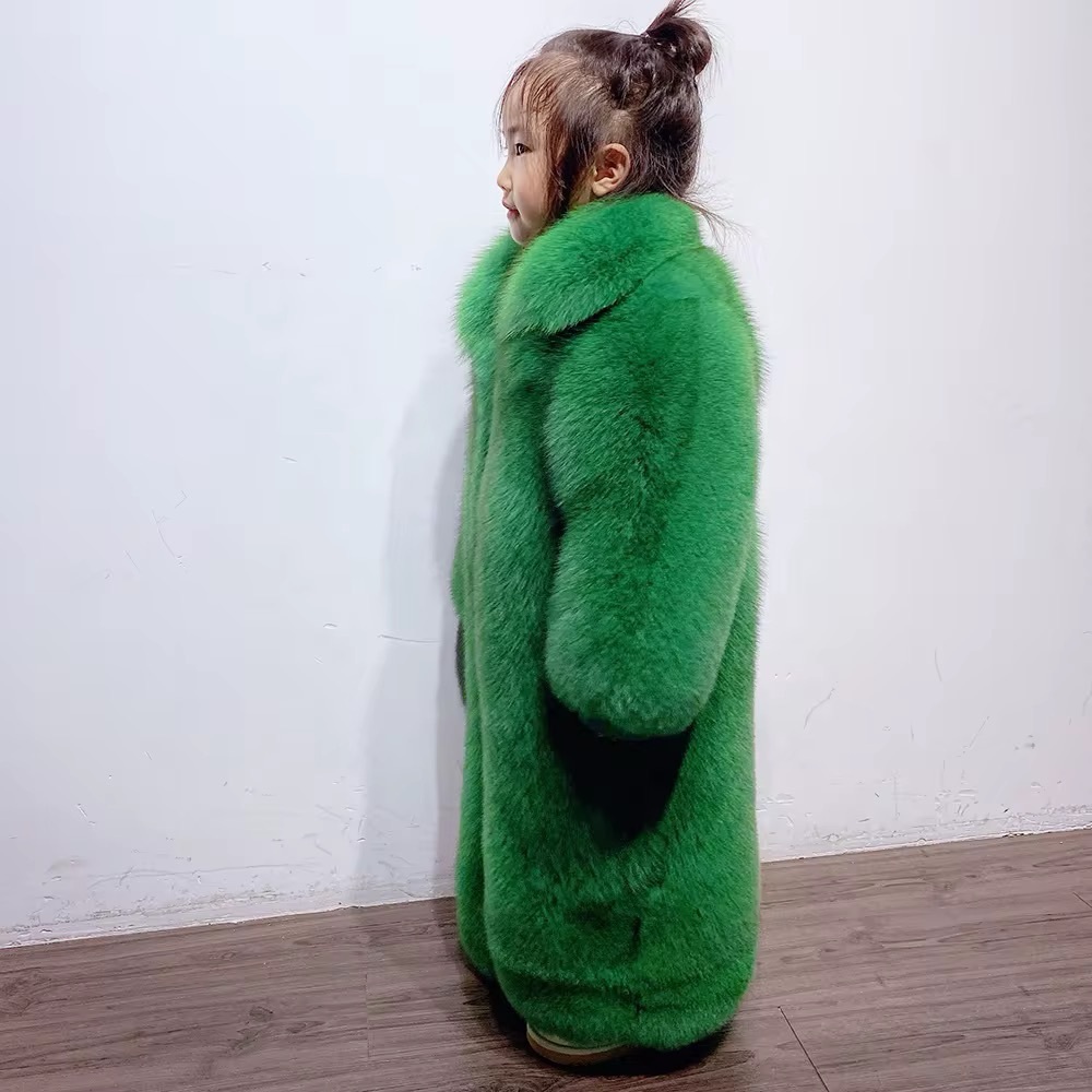 Kids Fox Fur Coat- We can Custom Color